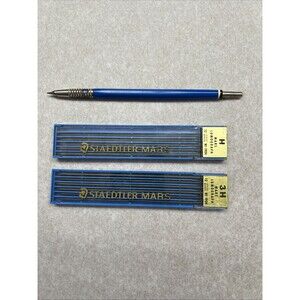 Staedtler Mars Technico Lumograph Mechanical Pencil 48013 + 16 Leads Vintage